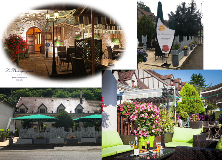 Die verschiedenen Ansichten des Hotel Restaurant-Le Bourguignon -21310 Bèze-Cote d'Or Burgund