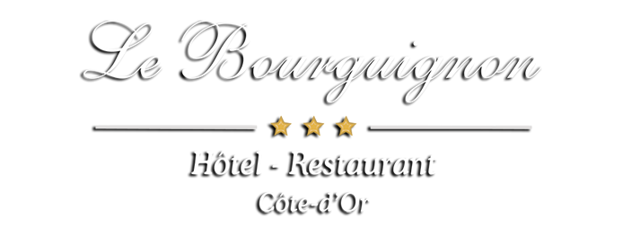 Logo de l'hôtel-Restaurant Le Bourguignon. Restaurant certifié Maître Restaurateur, a l'inspiration terroir de Bourgogne. Une halte gourmande dans une ambiance familiale et détendue